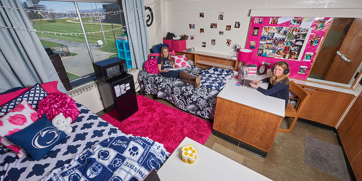 Interior of residence hall