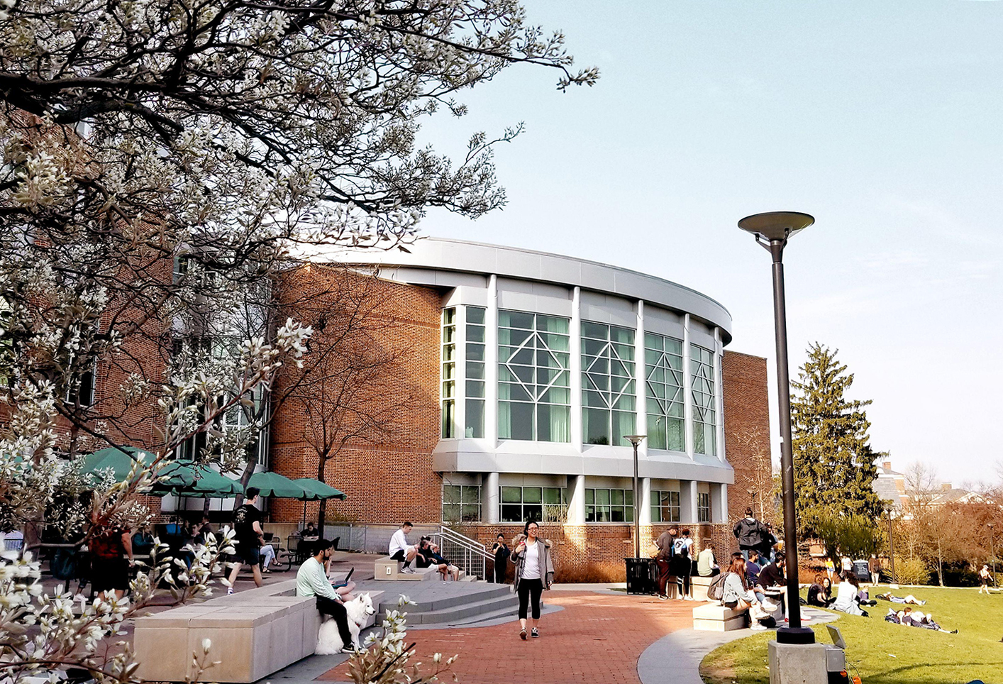 HUB on spring day