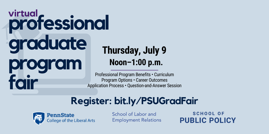 Virtual Professional Program Graduate Fair Thursday, July 9