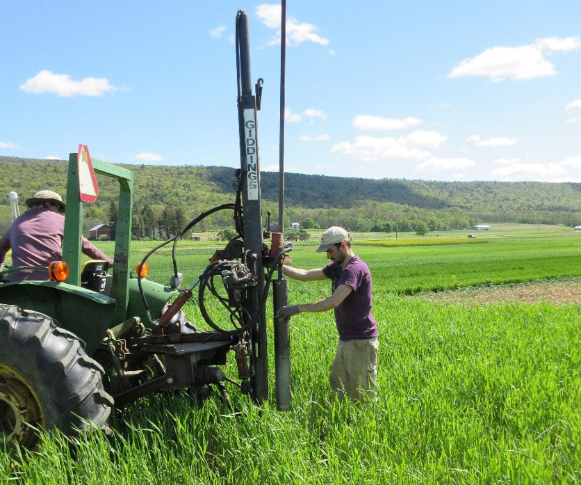 Joseph Amsli in the field