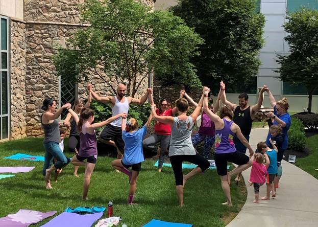 Yoga in the Healing Garden Penn State Health St. Joseph Medical Center