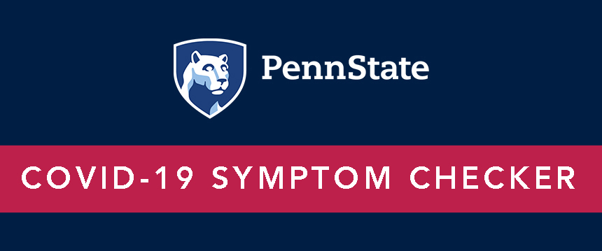 Penn State COVID-19 symptom checker