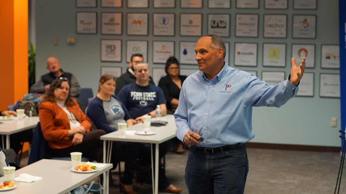 Joe Battista speaks at Happy Valley LaunchBox