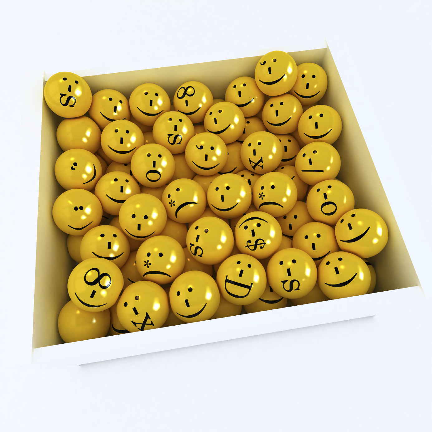 box of emoticons