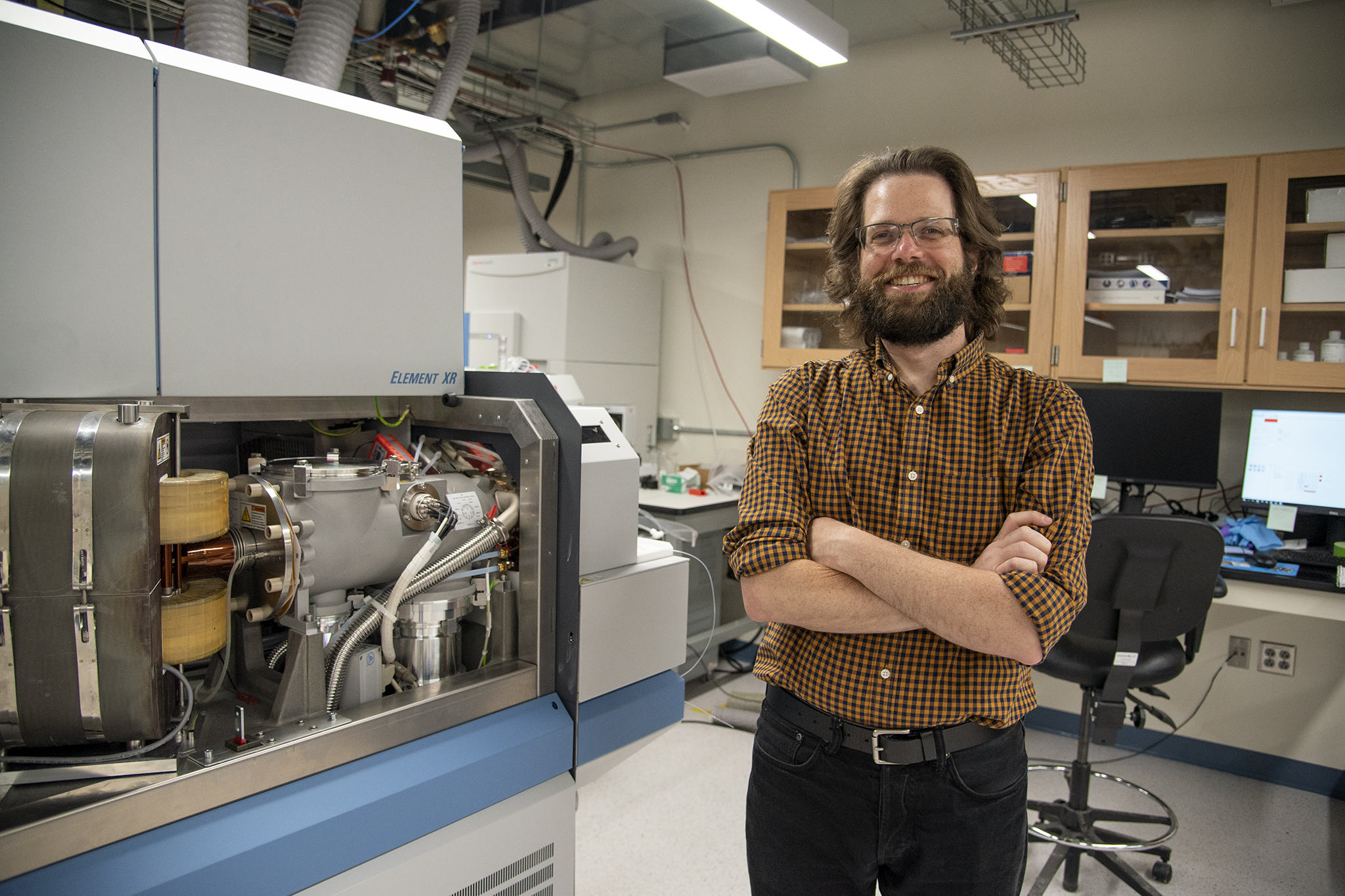 Joshua Garber, a postdoctoral scholar at Penn State, is the manager of the geochronology lab. 