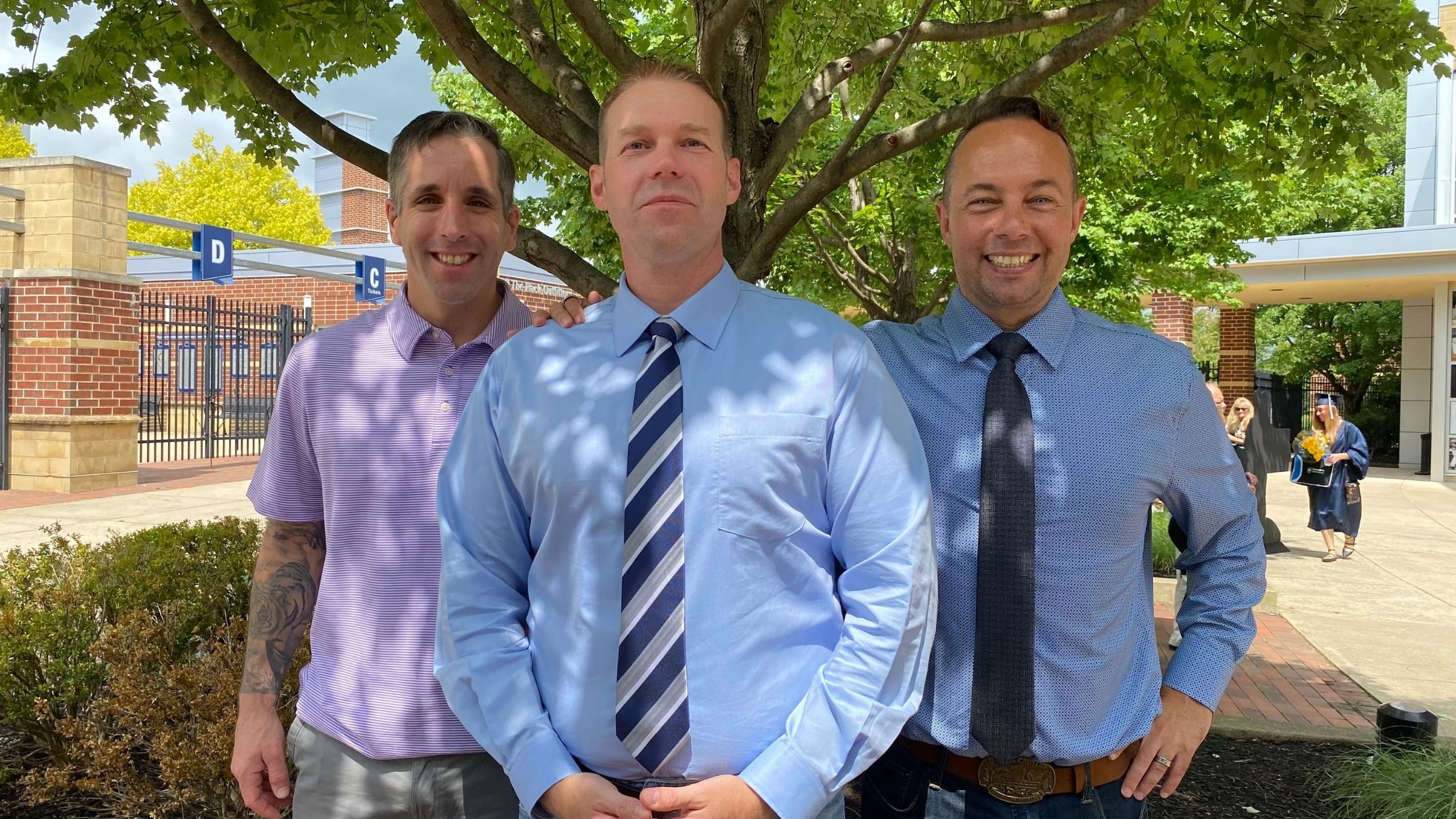 Portrait photo of graduates