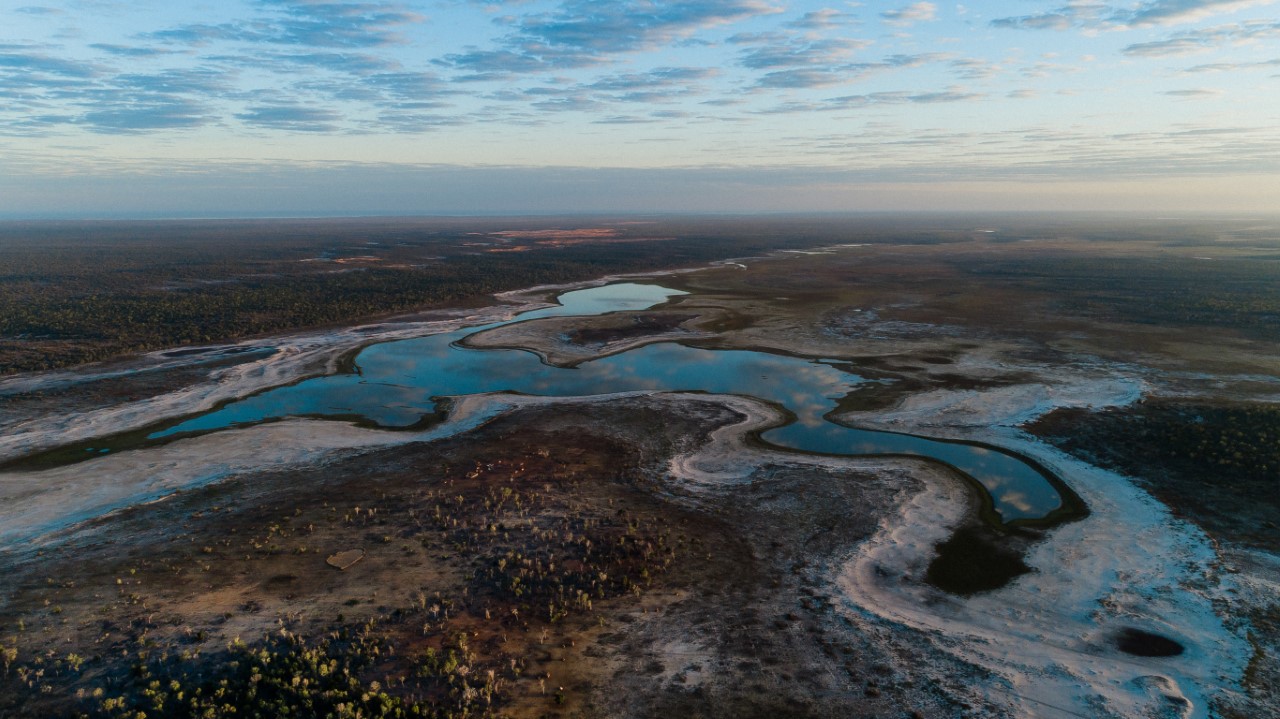 A lake in southwest Madagascar