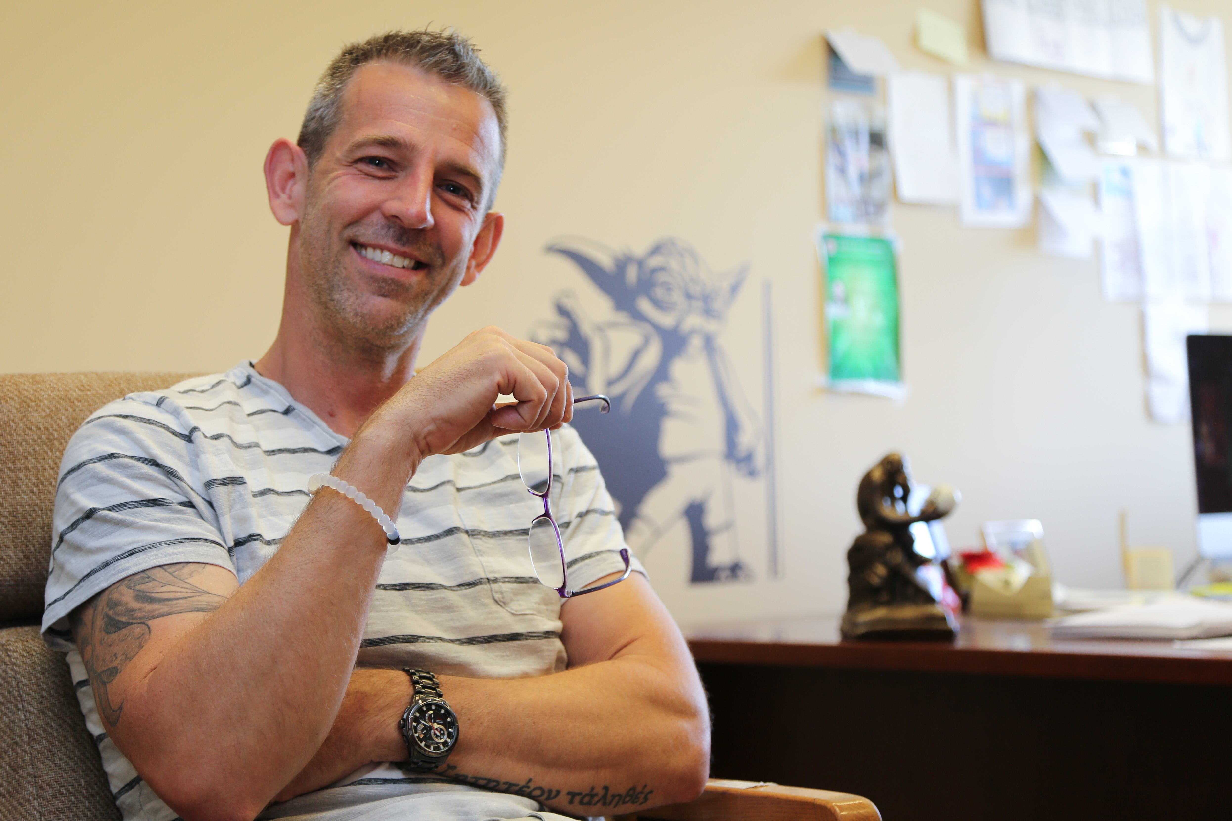 Nate Brown in his office