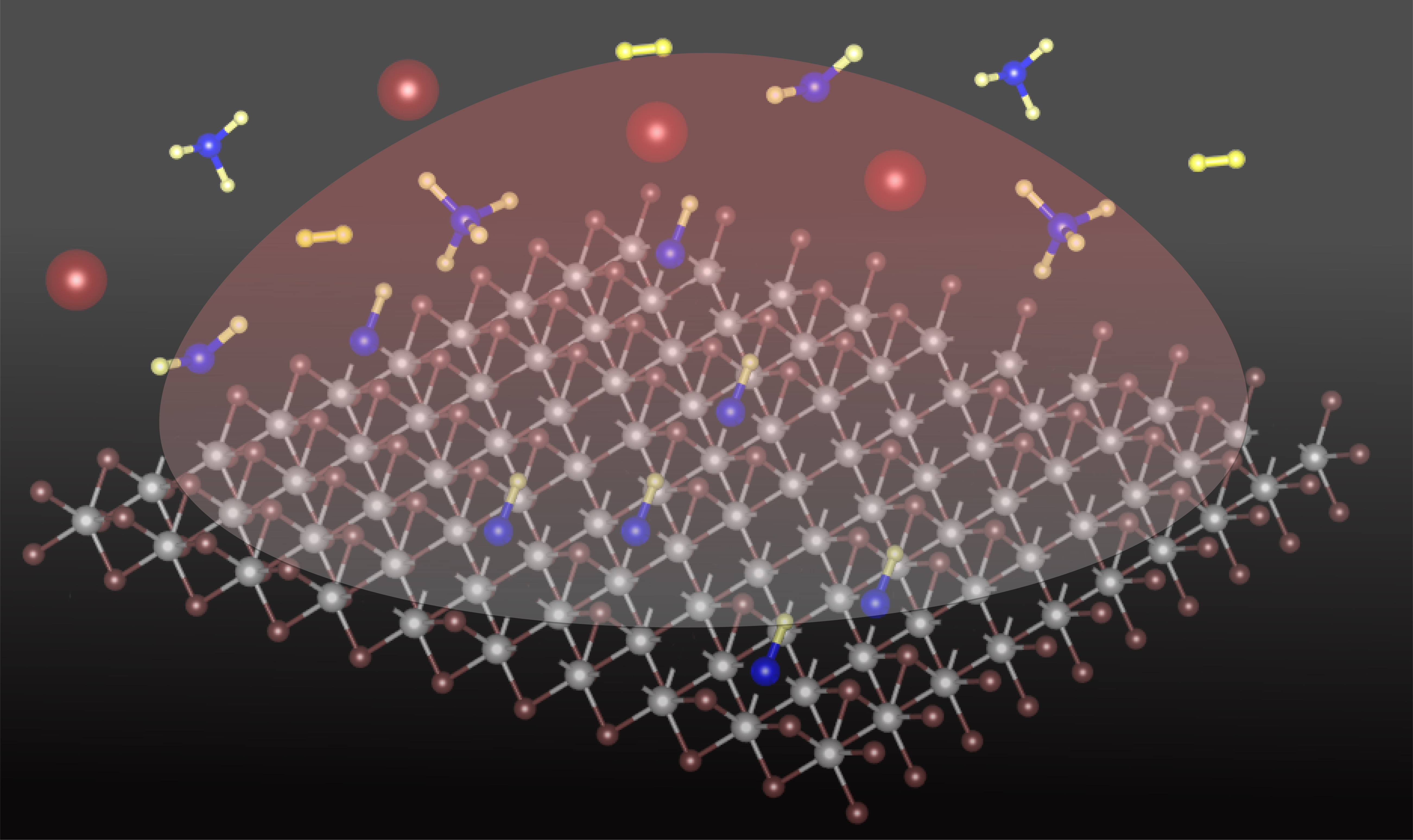 drawing of a lattice with carbon-hydrogen molecules being inserted.