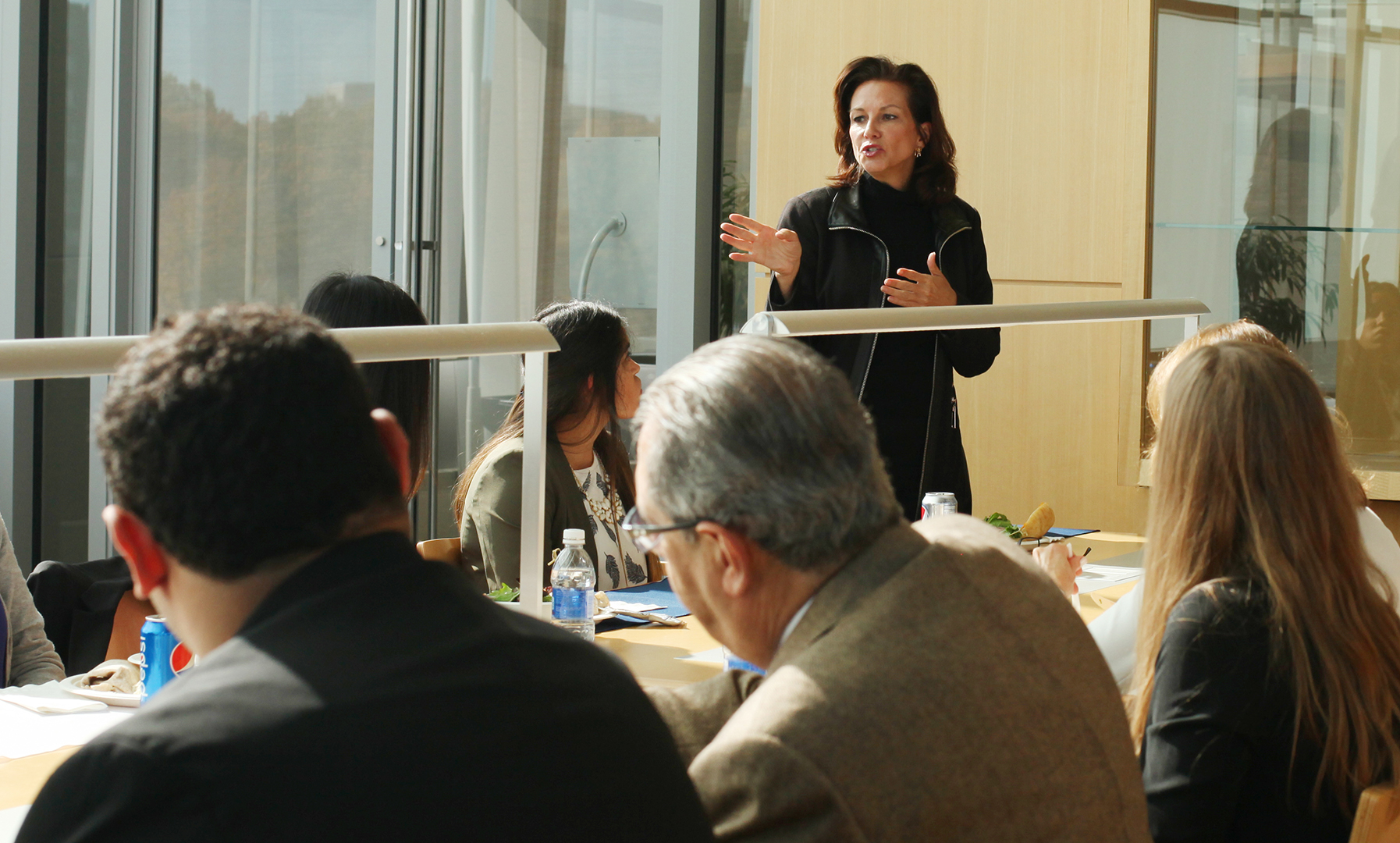 Honorable Mary Beth Long speaks to SIA students