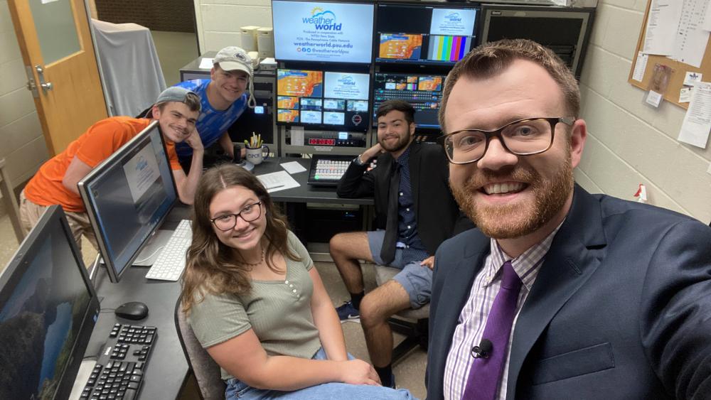 The fund enhances student experiences in the award-winning “Weather World” program