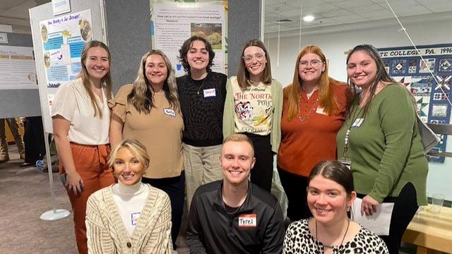 Penn State Altoona education students present posters at sustainability