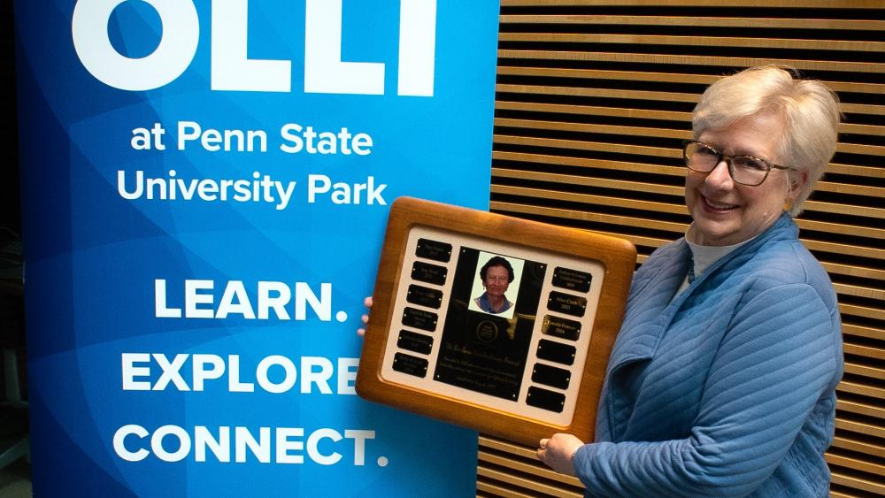 OLLI at Penn State honors volunteer who has a lifelong passion for ...