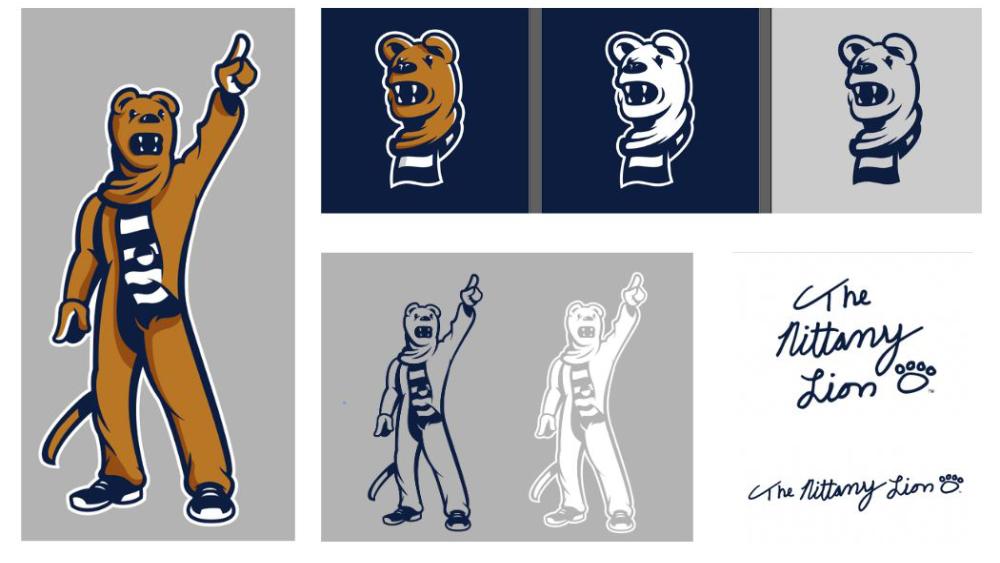 Penn State launching new Nittany Lion Mascot logos, signature marks ...