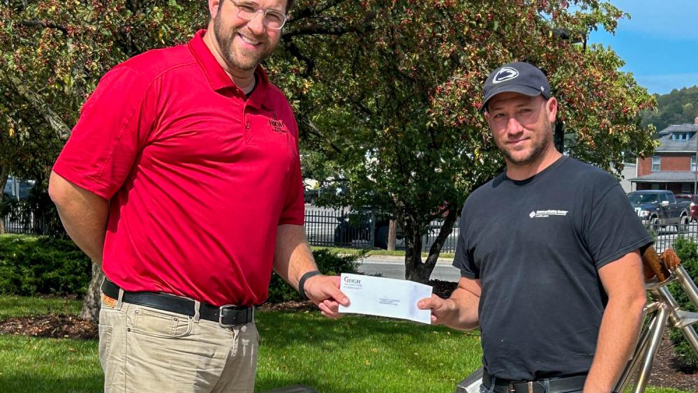 high-steel-employees-donate-to-penn-college-welding-program-penn