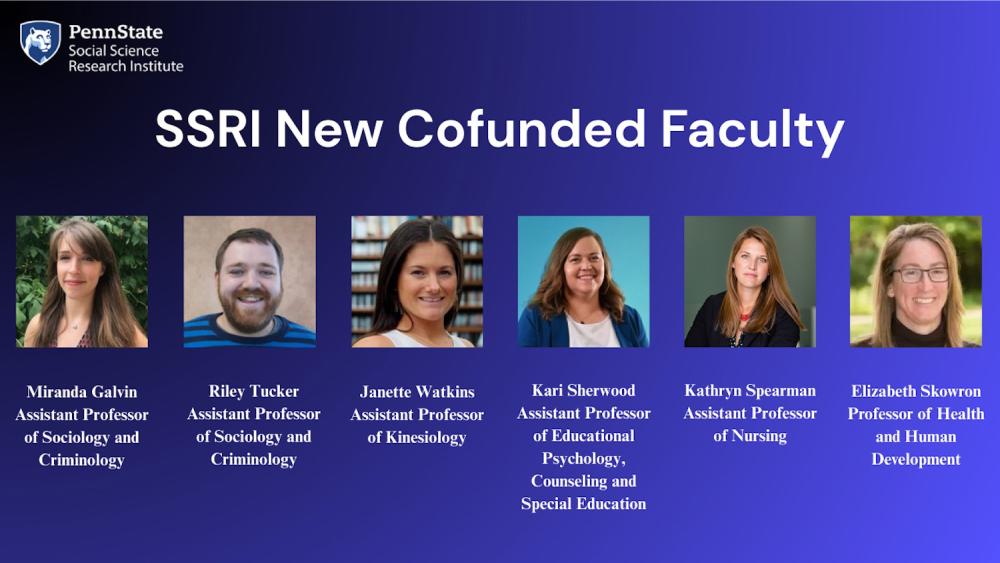 Six new faculty join Penn State’s Social Science Research Institute | Penn State University
