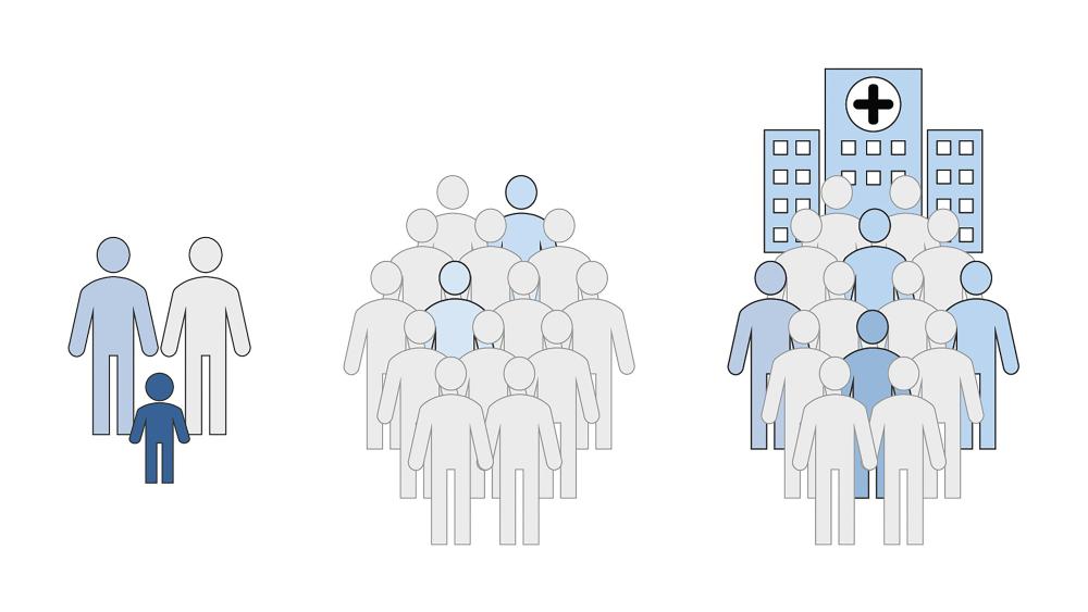 Background genetic variants influence clinical features in complex disorders