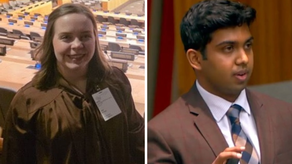 Three Penn State students present projects at UN food security system meeting