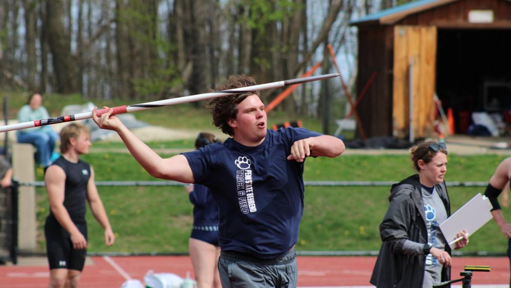 Behrend track-and-field athlete wins javelin event at All-Atlantic championships