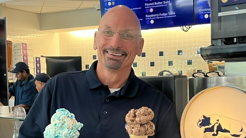 Jim Brown prepares to put the final scoop on longtime run at Penn State Creamery