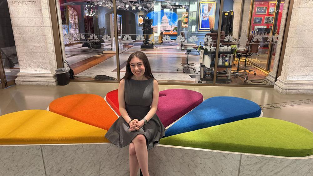 Internship with NBC News in DC gives journalism major a peek at potential future