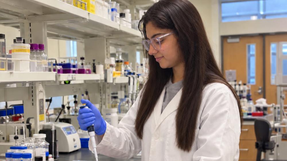 Photograph accompanying Penn State lab modifies sterile-filtration membranes to remove microbes from injectable drugs