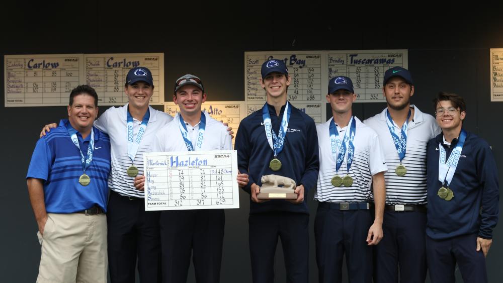 Penn State Hazleton men's golf wins PSUAC championship Penn State