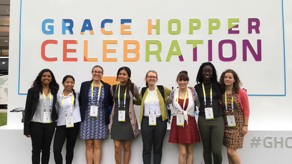 Clearing a path for women in tech IST students attend Grace Hopper conference Penn State