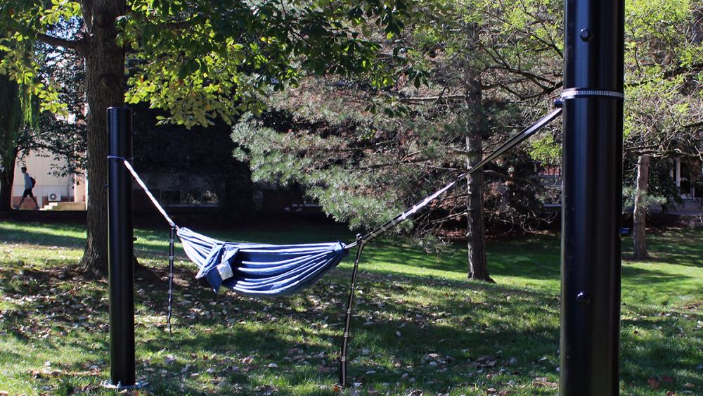 Penn State installs first 'hammock grove' near East Halls Penn State