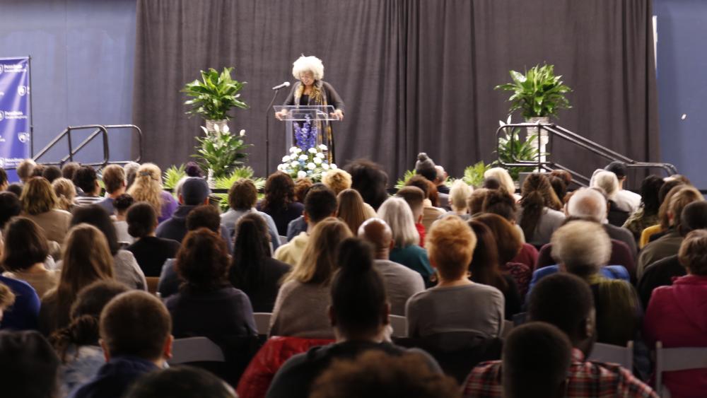 Angela Davis brings sold out crowd to Greater Allegheny Campus