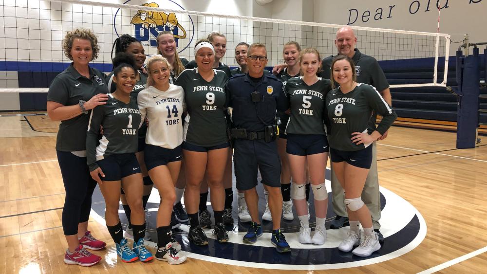 York officer inspires campus community ahead of Ironman World