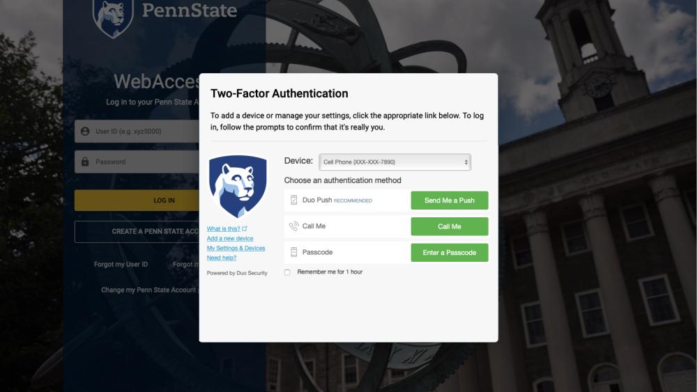 Updates added to Penn State's 2FA service | Penn State University