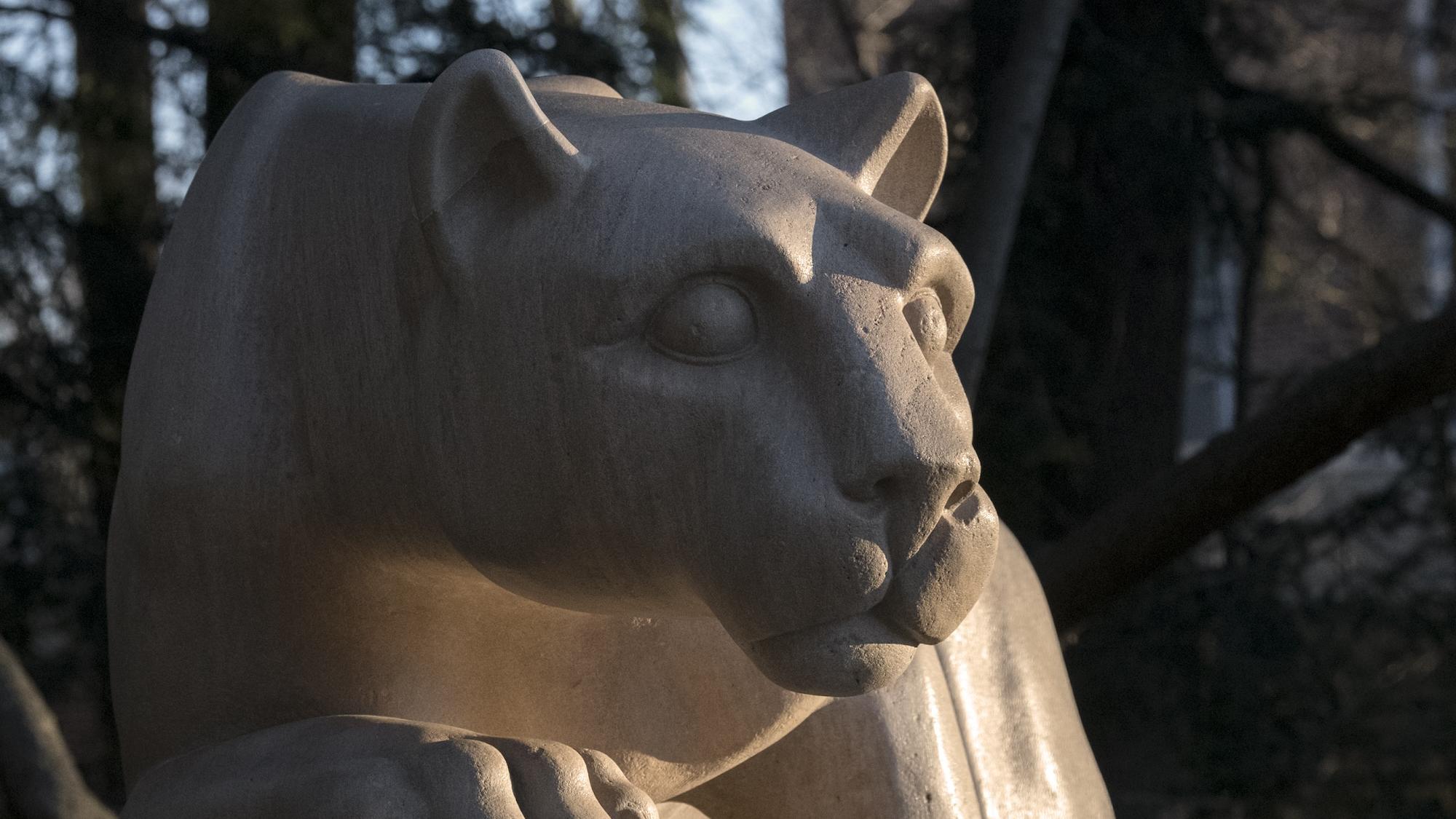 Side head of lion shrine