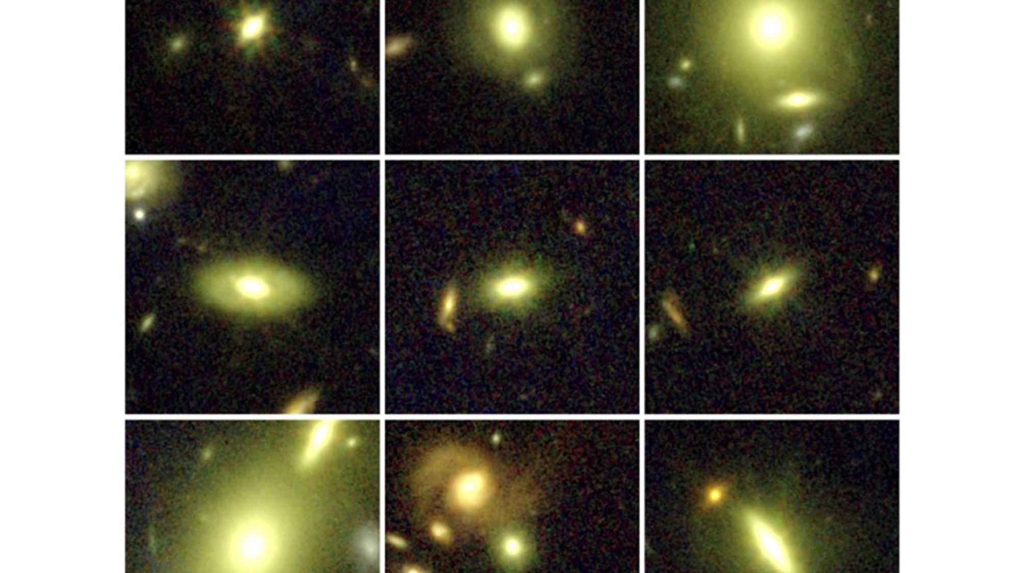 images of distant galaxies