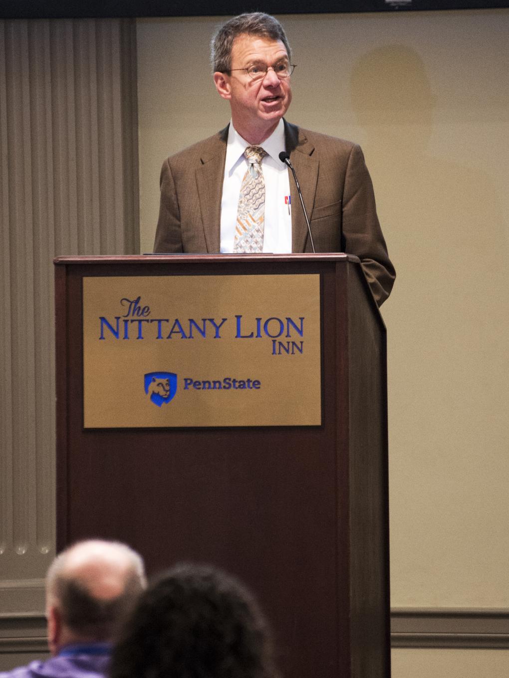 Dean David H. Monk speaking at Prison Education and Reentry Summit