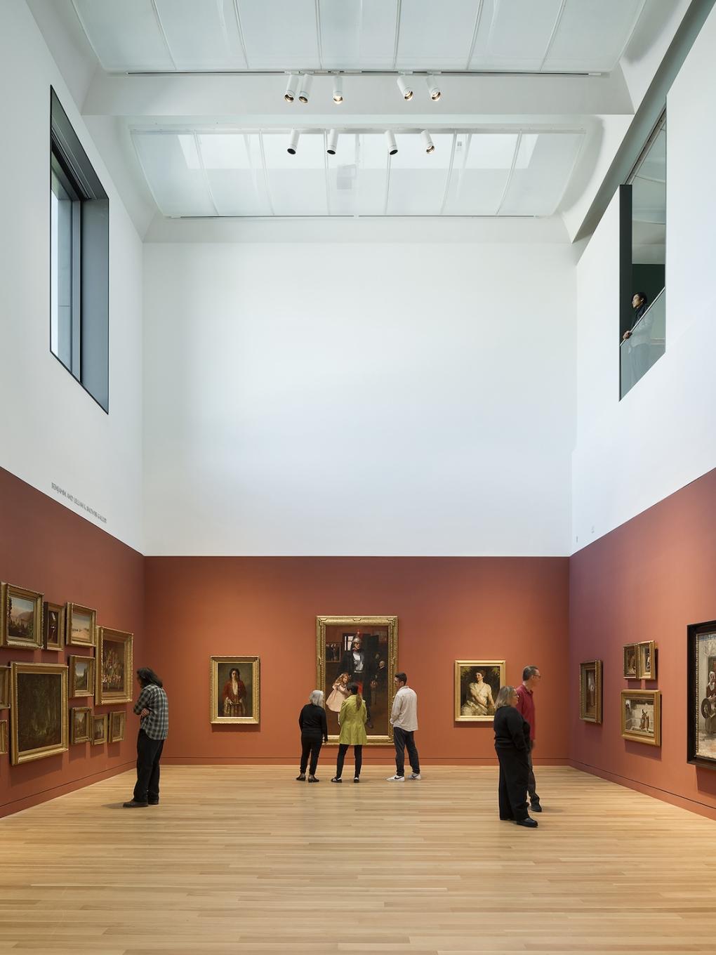View of one of the Benjamin and Lilliam K. Snowiss Galleries at the Palmer Museum of Art at Penn State.