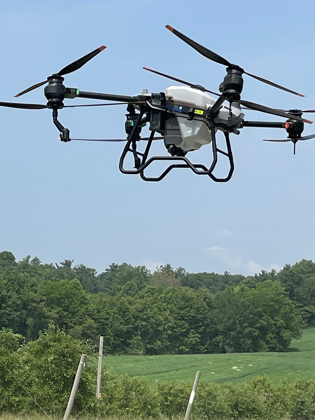 drone in blue sky