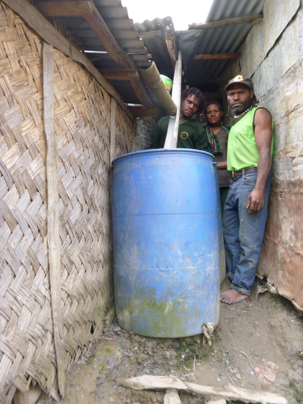 Villagers use rain barrels to collect drinking water, but during drought they rely on nearby streams. Penn State researchers found elevated levels of heavy metals in the waterways. 