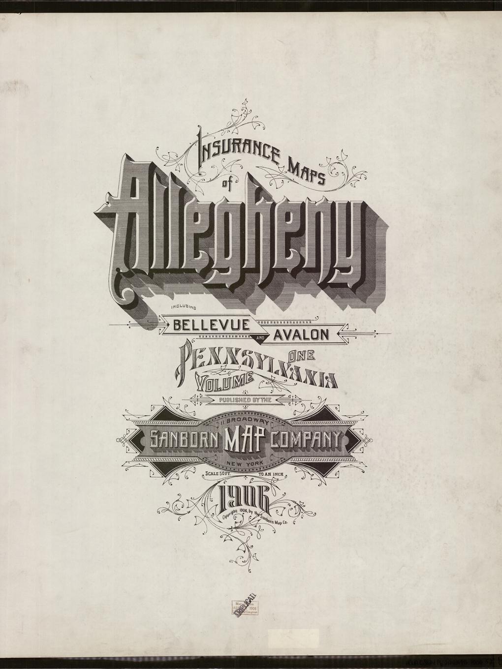 Sanborn Maps Allegheny 1906