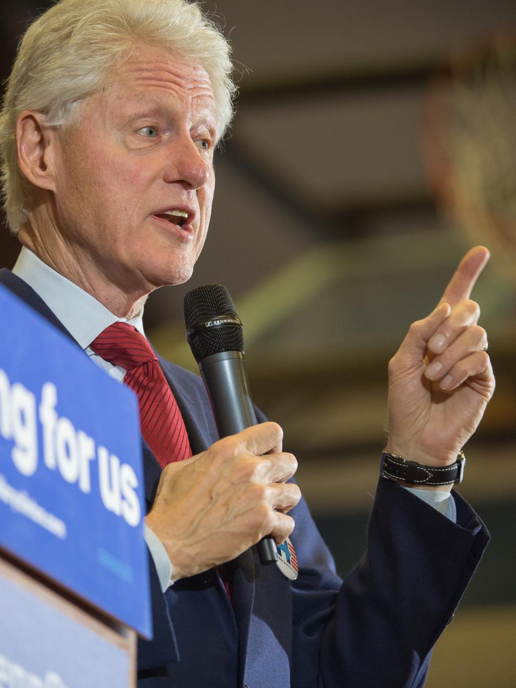 Former President Bill Clinton visited Penn State Behrend on Friday, April 8, to campaign on behalf of his wife, Hillary Clinton, in advance of the Pennsylvania Democratic Presidential Primary Election.