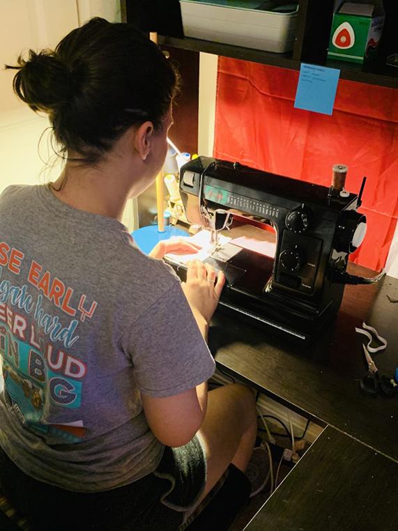 Covid mask sewing