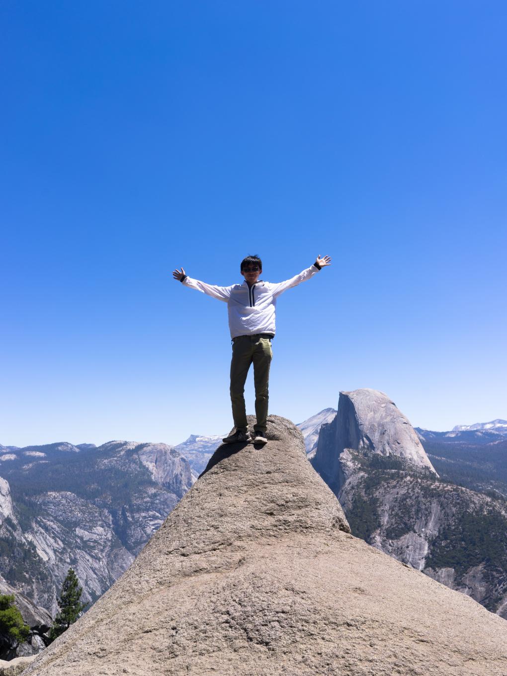 Jianbo Ye at Yosemite National Park in the summer of 2017.