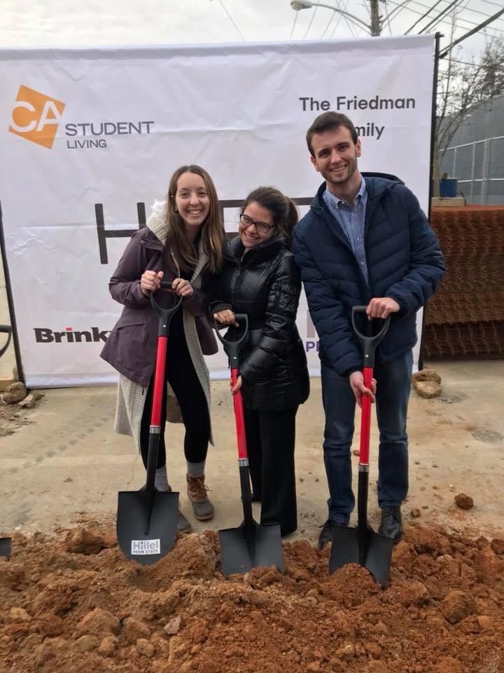 Penn State Hillel facility groundbreaking