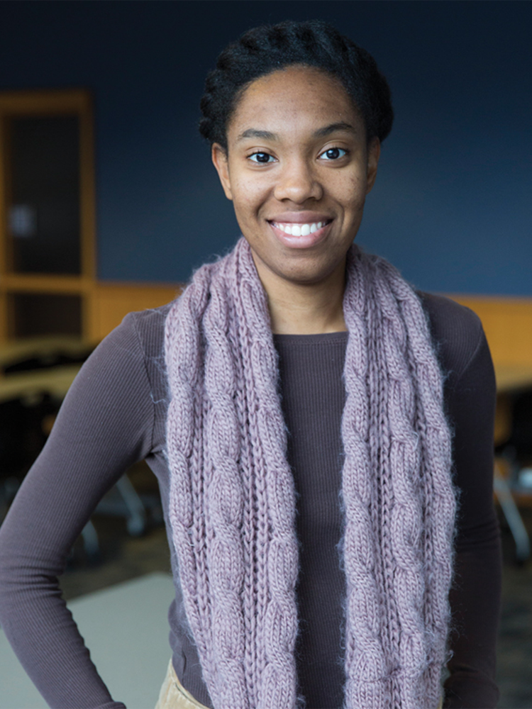 Latisha Franklin, first-place winner of Eberly's 2019 I AM STEM competition