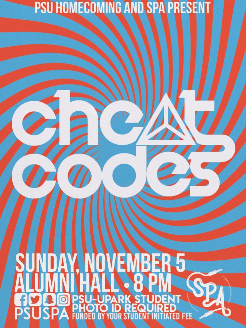 Cheat Codes concert poster