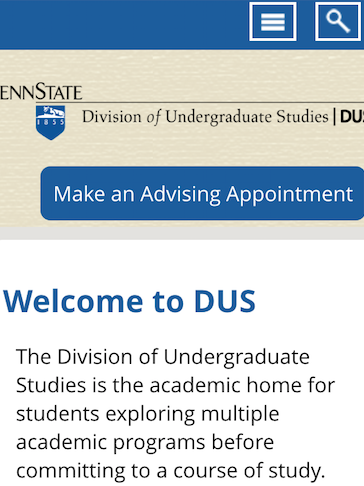 An image form the mobile site