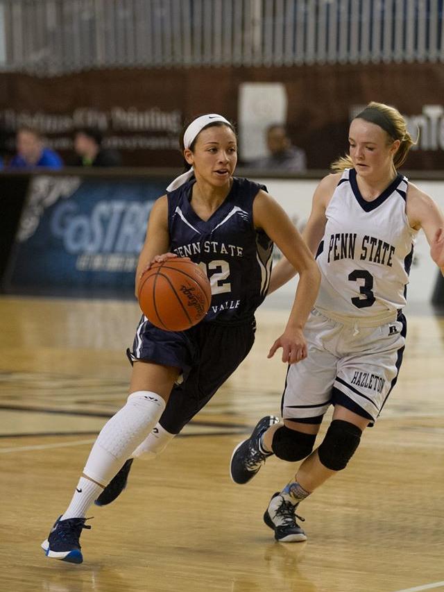 Basketball player dribbling
