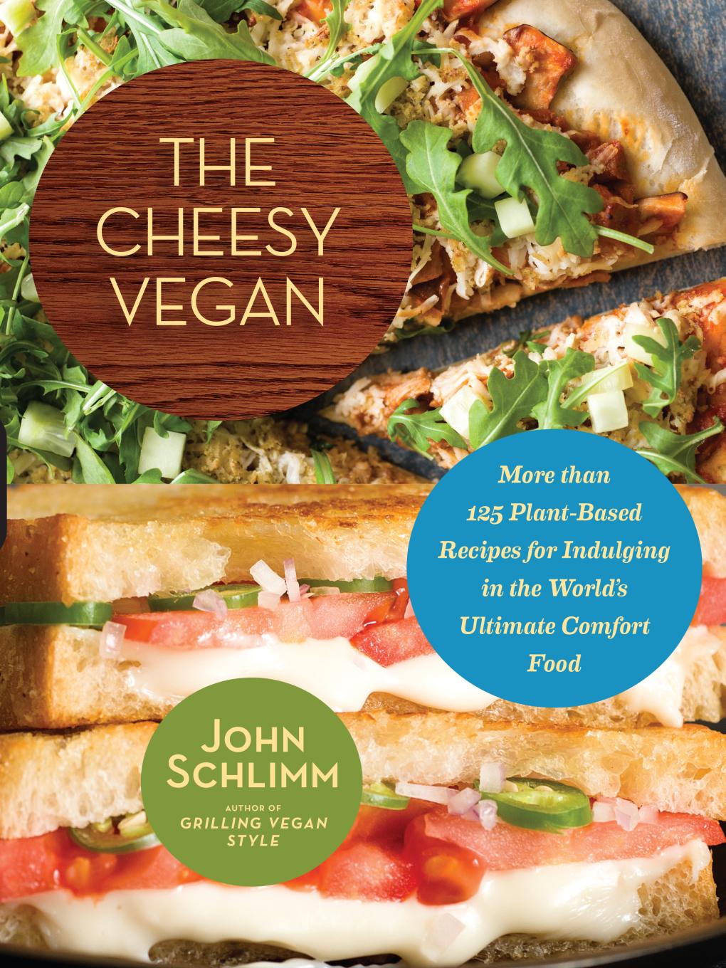 Cheesy Vegan cookbook cover art