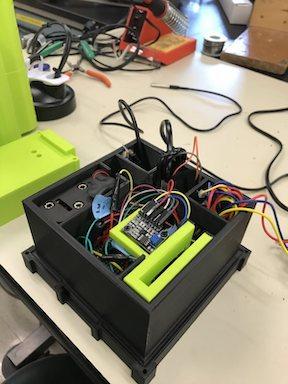 Photo of homemade water quality sensor