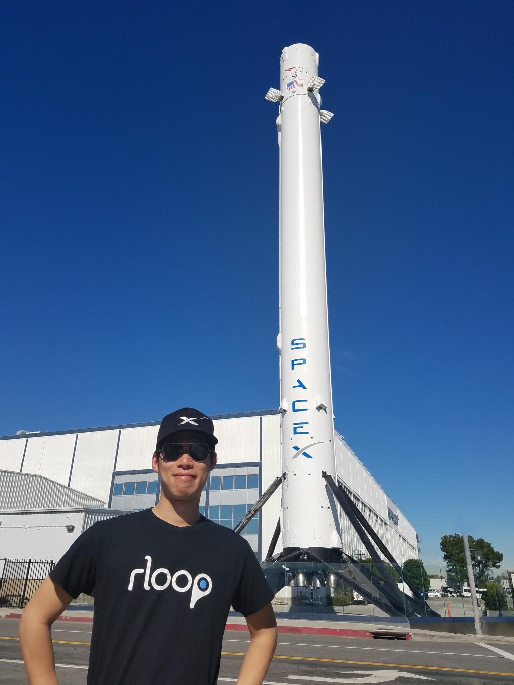 Edward Chan at the SpaceX headquarters.